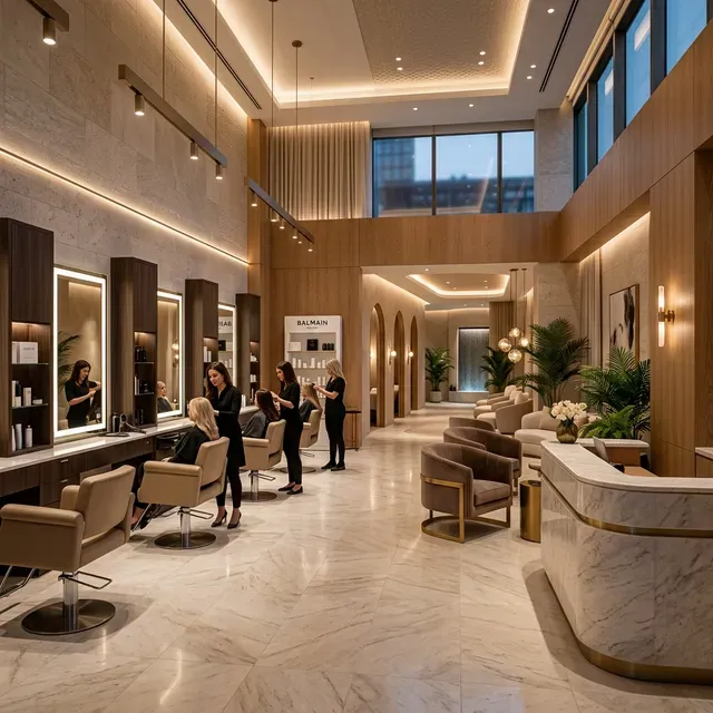 Elegant Luxury Salon Interior